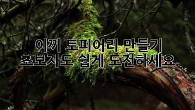 이끼 토피어리 만들기: 초보자도 쉽게 도전하세요!